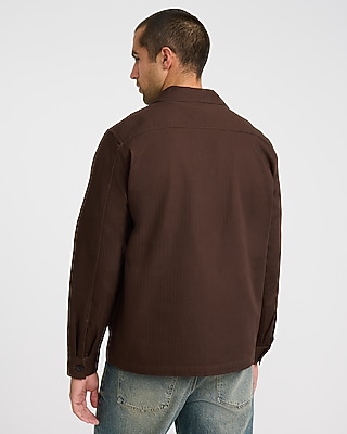 Cotton Double Pocket Button Front Barn Jacket