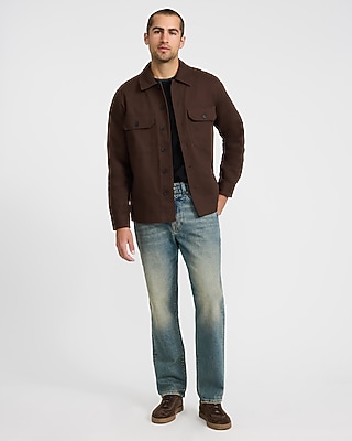 Cotton Double Pocket Button Front Barn Jacket