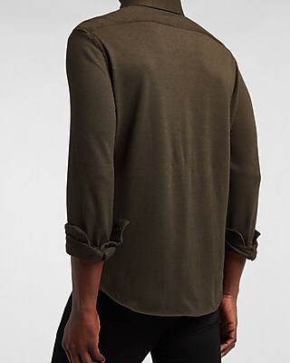 slim solid soft stretch shirt