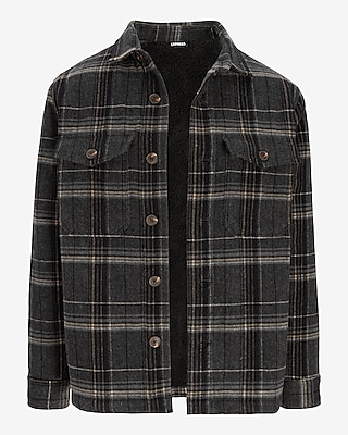 wool sherpa lined jacket