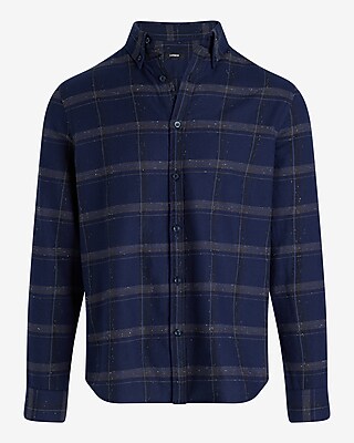 Plaid Specked Flannel Shirt - image 5
