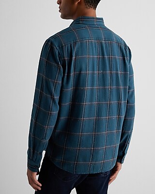 Plaid Specked Flannel Shirt
