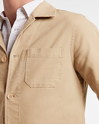 Khaki Chore Shirt Jacket