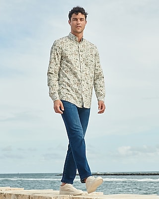 Men S Button Down Shirts Dress Casual And Flannel Shirts Express