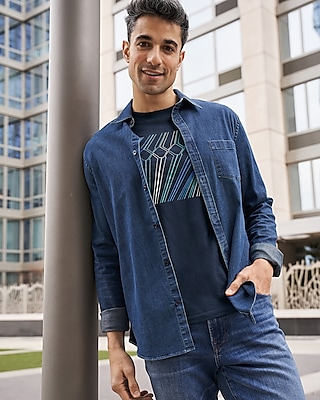 stretchable jeans and shirt