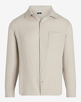 Crinkle Cotton Shirt