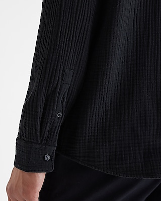 Crinkle Cotton Shirt