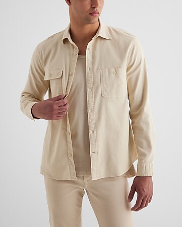 Short-Sleeved Denim Shirt - Men - Ready to Wear