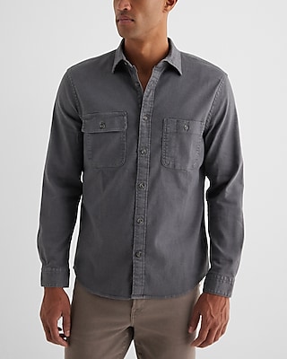 Relaxed Double Pocket Denim Shirt