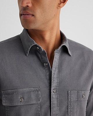 Relaxed Double Pocket Denim Shirt