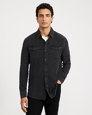 express black dress shirt Shop Men's Casual Shirts Size:UK 08 Kenneth Cole Women's Zipper SIZE:Womens 98% Cotton/2% Spandex