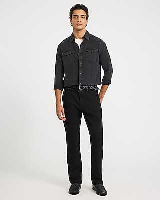 Double Button Pocket Long Sleeve Denim Soft Shirt
