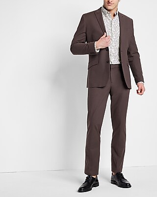 Slim Munroe Print Stretch Cotton Shirt