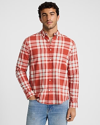 Plaid Cotton Soft Wash Shirt