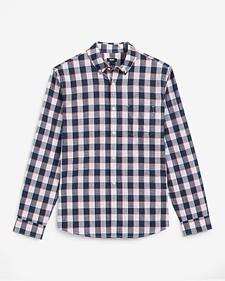 Textured Plaid Shirt - image 4