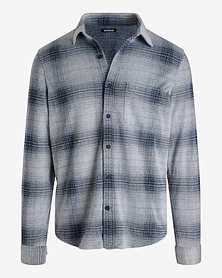 Plaid Sweater Flannel Shirt
