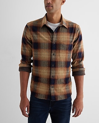 Express store flannel hoodie