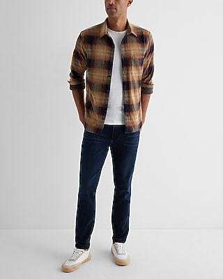 Plaid Sweater Flannel Shirt
