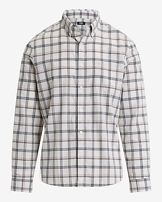 Grid Plaid Cotton Soft Wash Shirt
