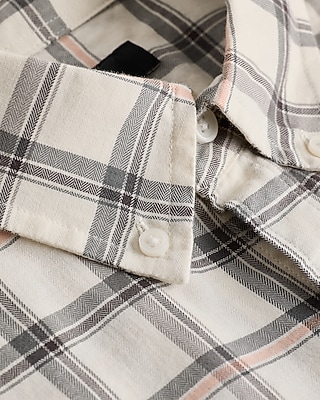 Grid Plaid Cotton Soft Wash Shirt