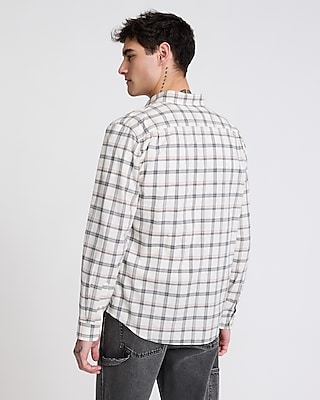 Grid Plaid Cotton Soft Wash Shirt