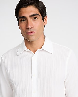 Textured Long Sleeve Shirt