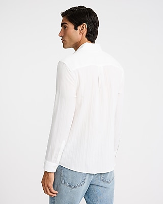 Textured Long Sleeve Shirt