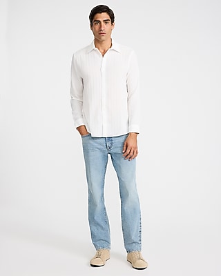Textured Long Sleeve Shirt