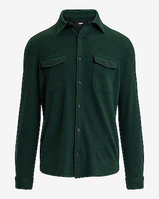 Double Pocket Stretch Sweater Flannel