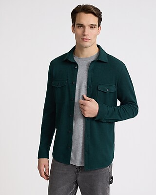 Double Pocket Stretch Sweater Flannel