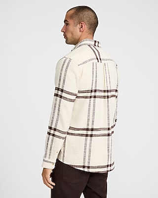 Plaid Cotton Patch Pocket Flannel Shirt