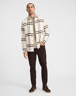 Plaid Cotton Patch Pocket Flannel Shirt