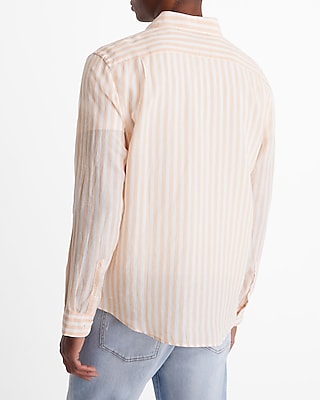 Striped Linen-Blend Shirt