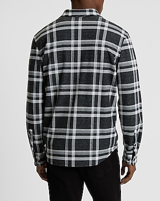 Plaid Double Pocket Sweater Flannel