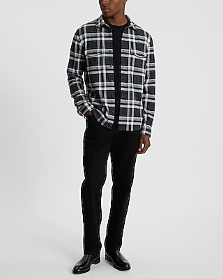 Plaid Double Pocket Sweater Flannel