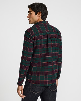 Plaid Cotton Patch Pocket Flannel Shirt