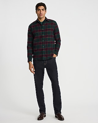 Plaid Cotton Patch Pocket Flannel Shirt