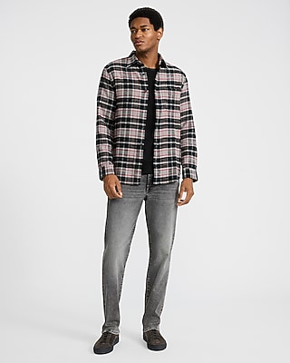 Plaid Cotton Patch Pocket Flannel Shirt