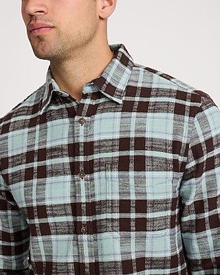 Plaid Cotton Patch Pocket Flannel Shirt