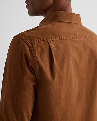 Solid Stretch Corduroy Shirt