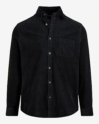 Solid Stretch Corduroy Shirt