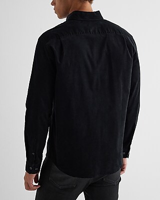 Solid Stretch Corduroy Shirt