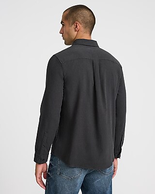 Double Pocket Cotton Stretch Flannel Shirt - thumbnail 5
