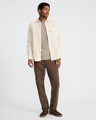 Double Pocket Cotton Stretch Flannel Shirt