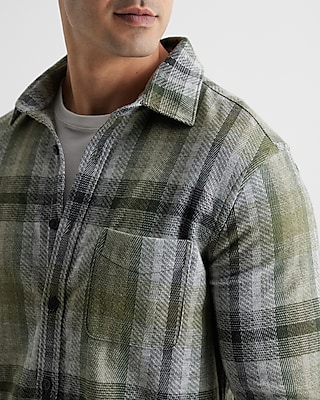 Plaid Sweater Flannel Shirt