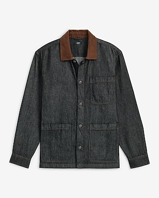 Denim Button Front Barn Jacket