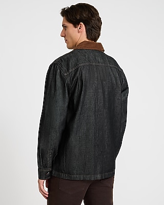 Denim Button Front Barn Jacket