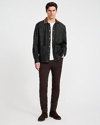 Denim Button Front Barn Jacket