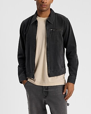 Gray Wash Zip Pocket Denim Shirt - image 2