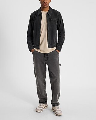 Gray Wash Zip Pocket Denim Shirt - image 5